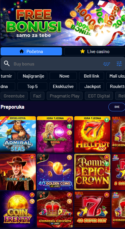 admiral - Überblick über verfügbare Spiele und Boni